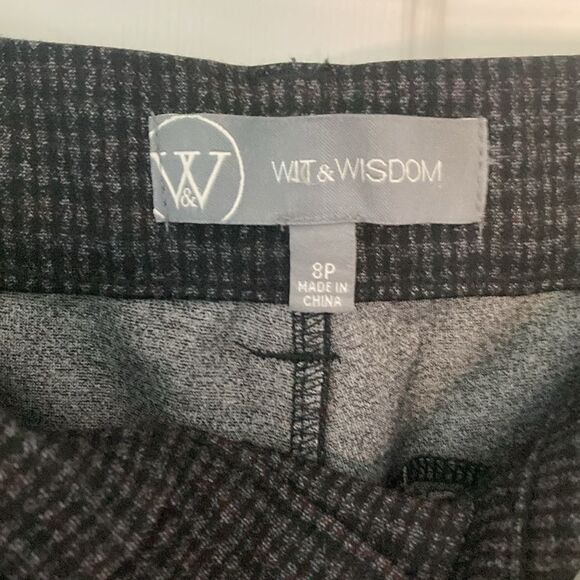 WIT & WISDOM 2 Piece Suit SET Peak Lapel Crop Blazer and Cropped Pants Brown M - Picture 7 of 14